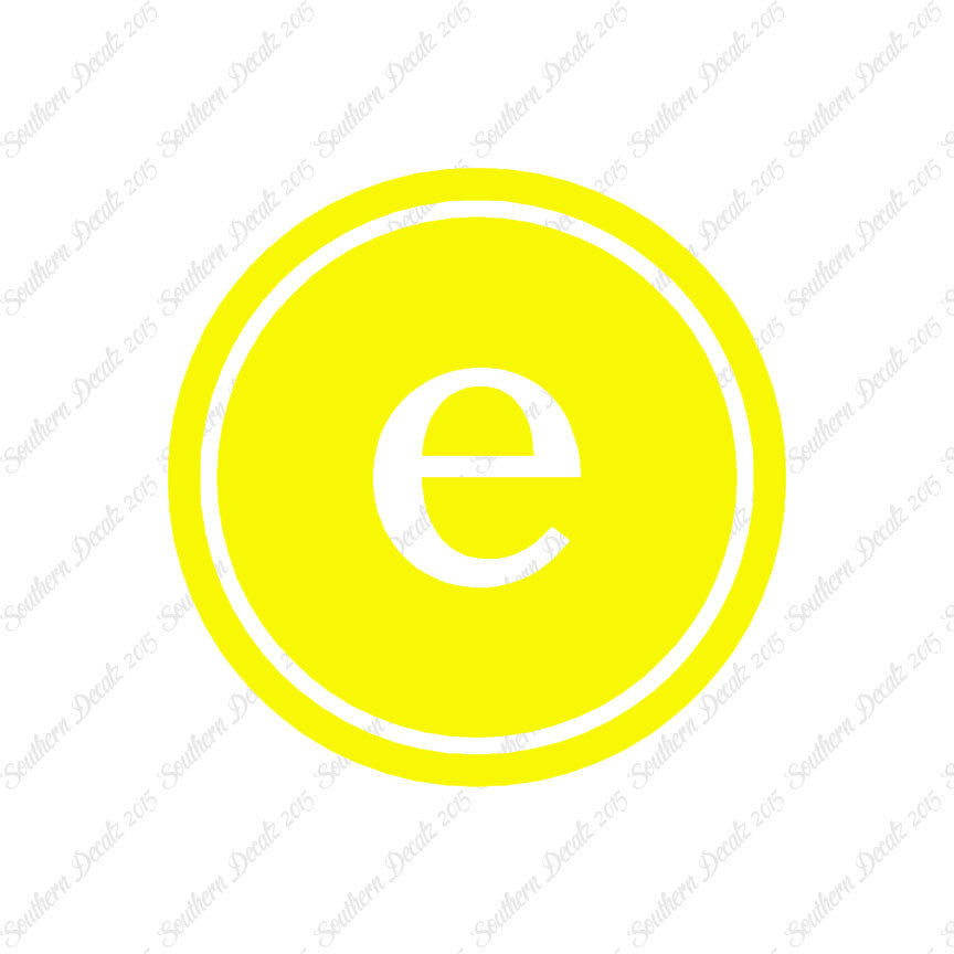Typewriter Font E Initial