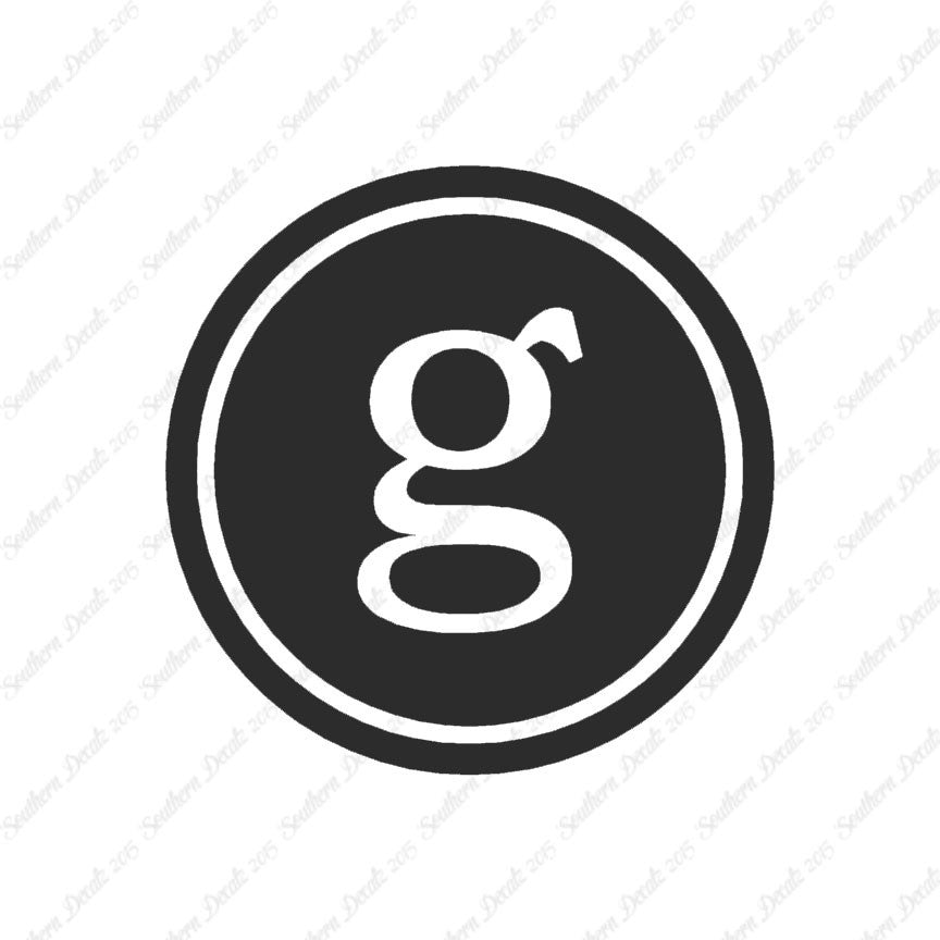 Typewriter Font G Initial