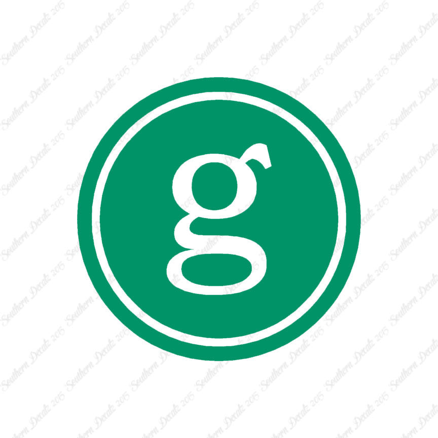 Typewriter Font G Initial