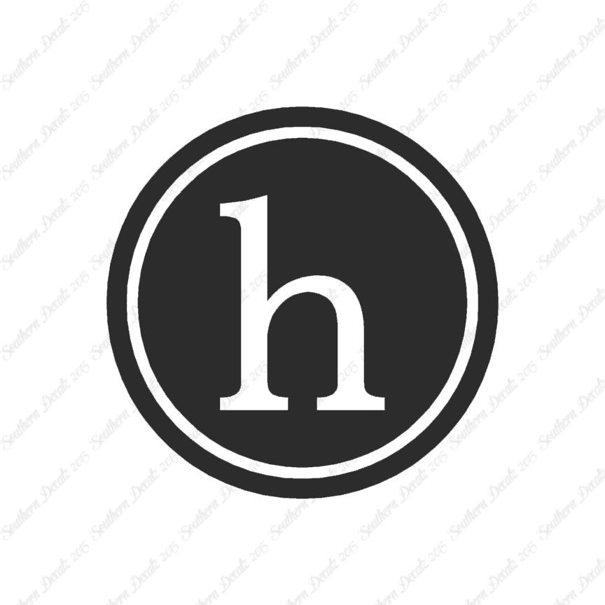 Typewriter Font H Initial