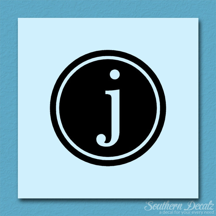 Typewriter Font J Initial