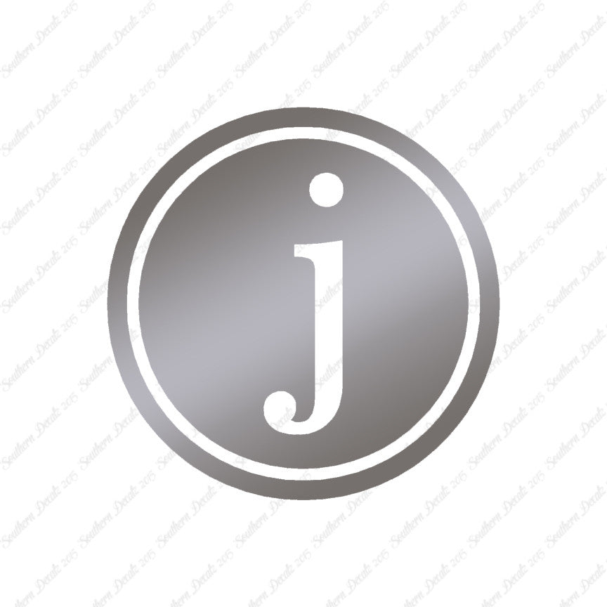 Typewriter Font J Initial