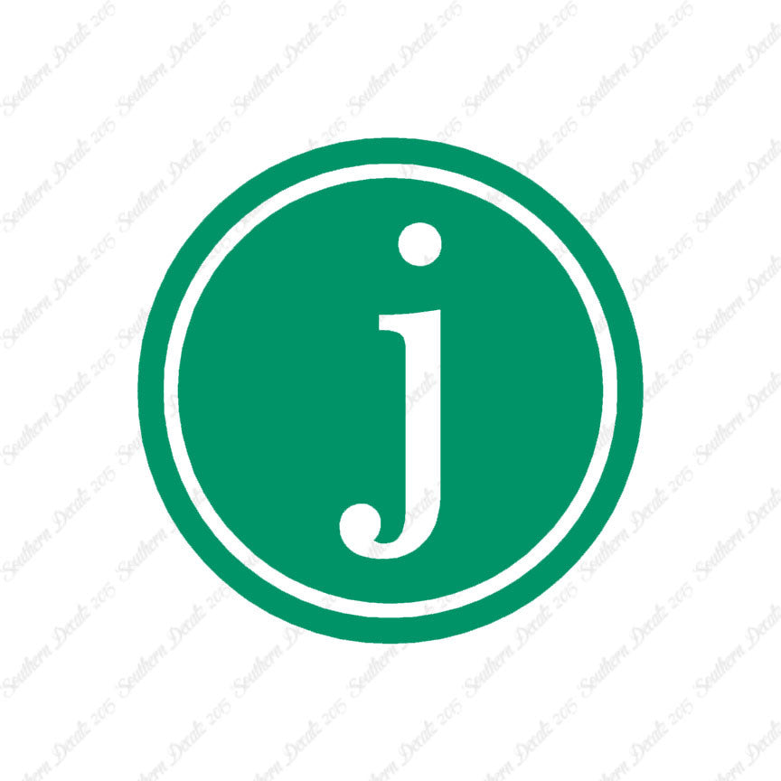 Typewriter Font J Initial