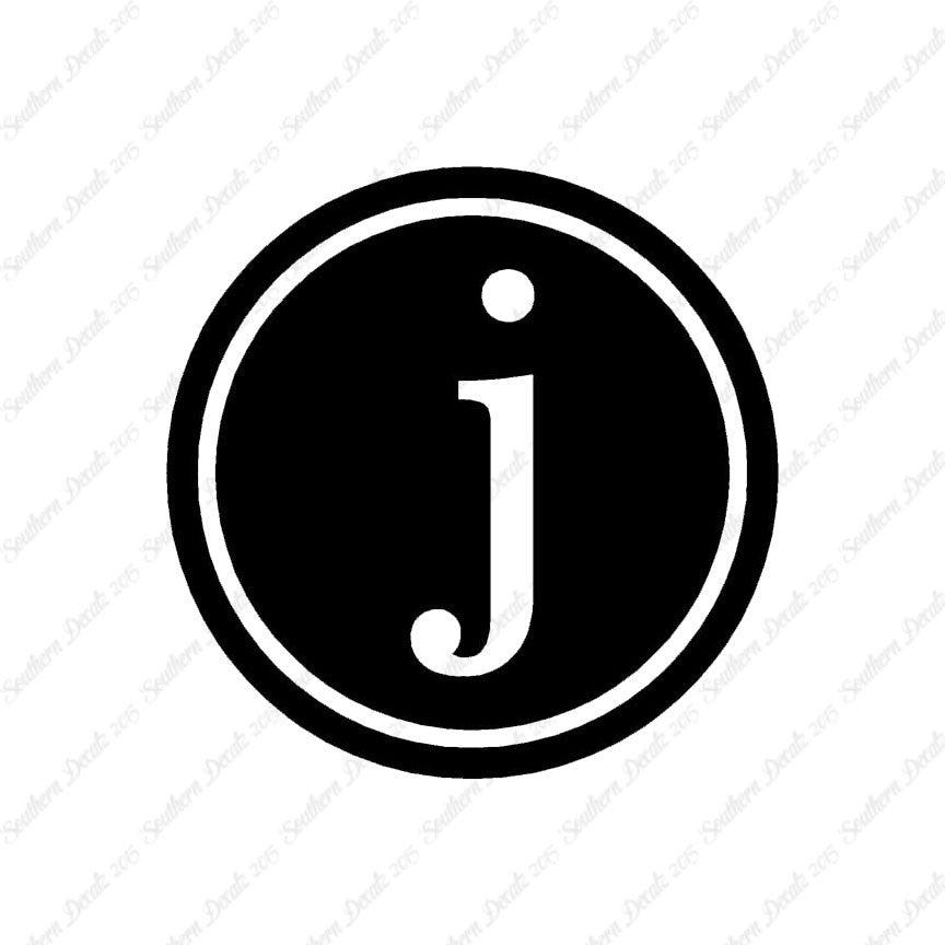 Typewriter Font J Initial