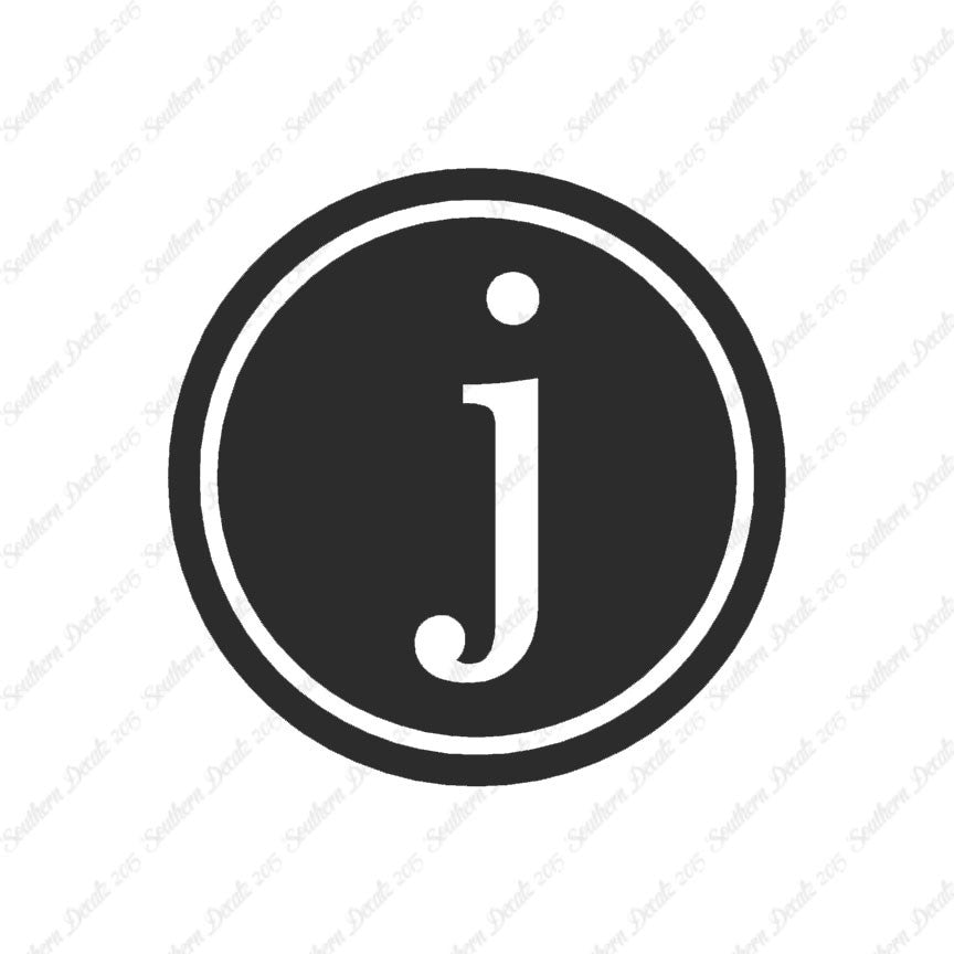 Typewriter Font J Initial