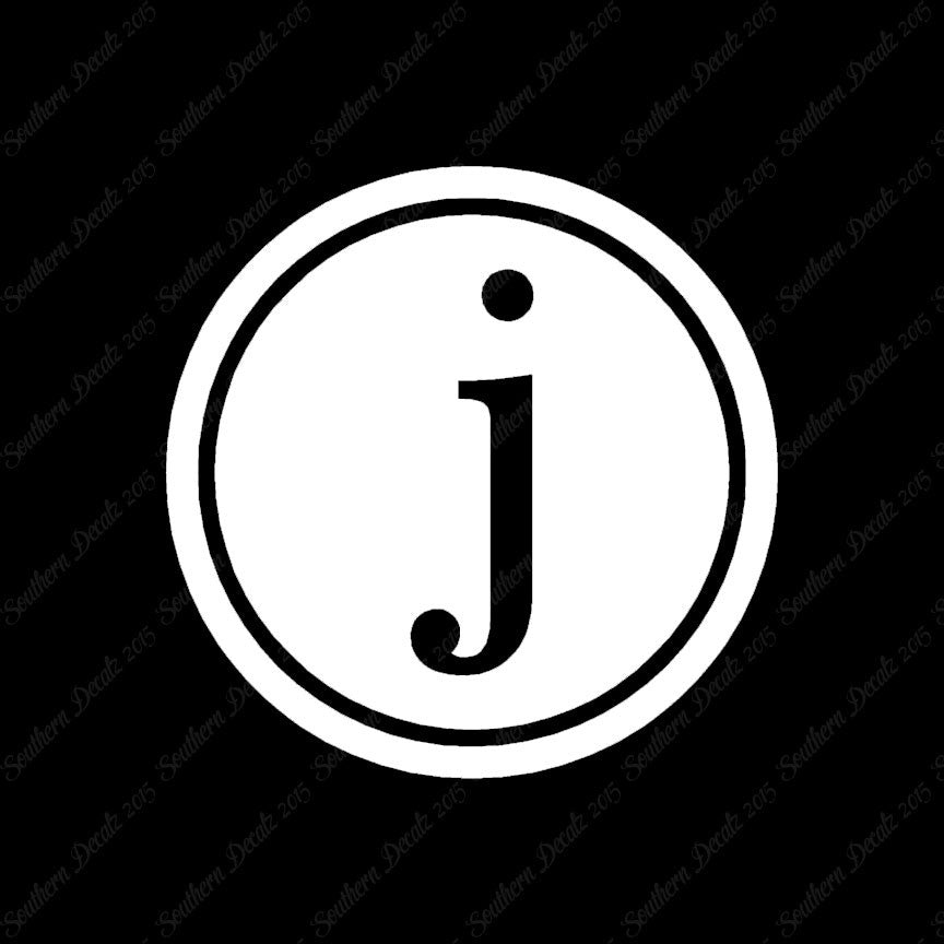 Typewriter Font J Initial