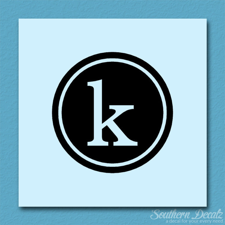 Typewriter Font K Initial