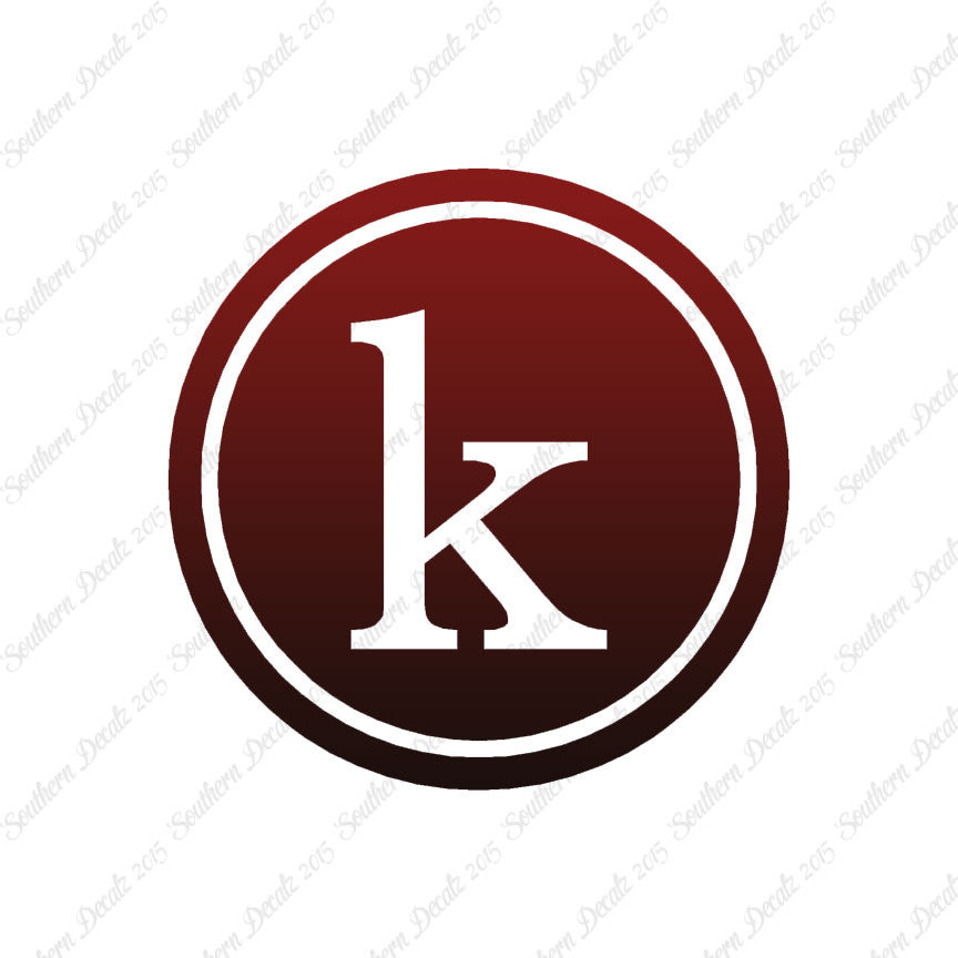 Typewriter Font K Initial
