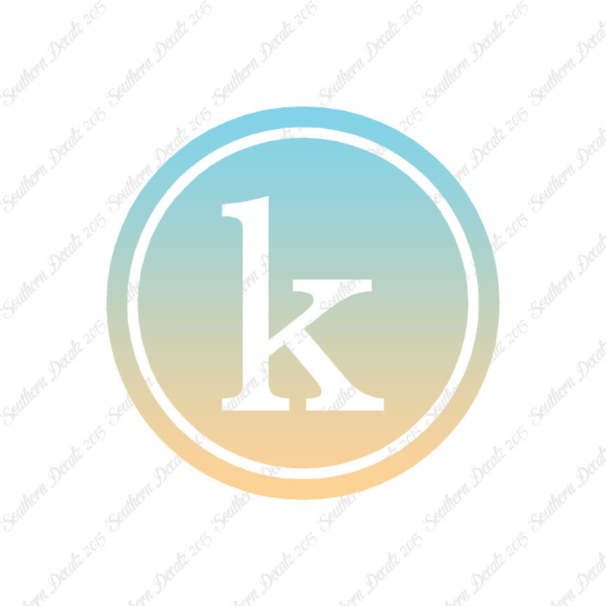 Typewriter Font K Initial