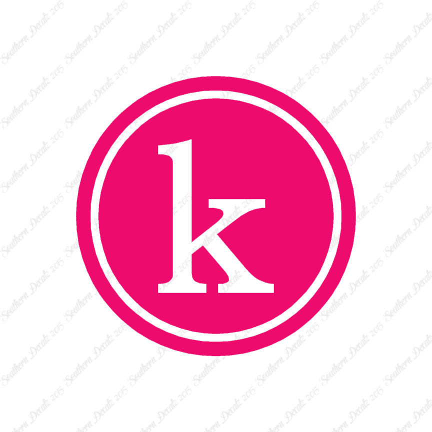 Typewriter Font K Initial