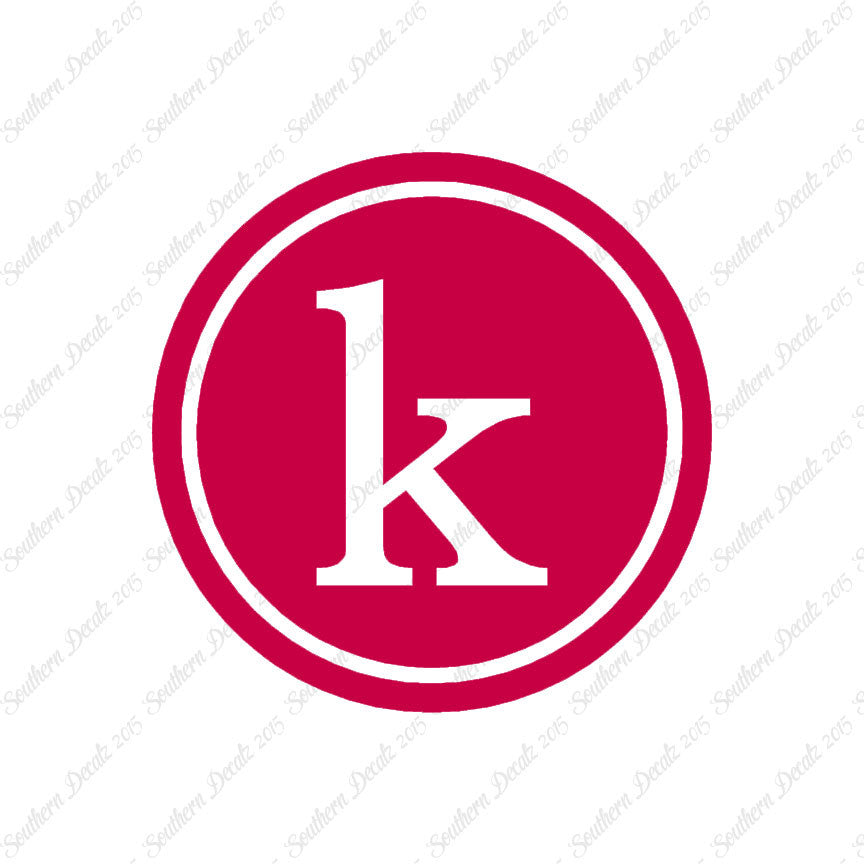 Typewriter Font K Initial