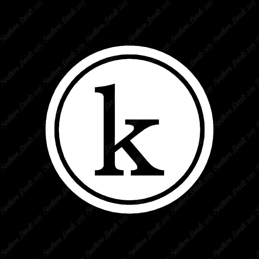 Typewriter Font K Initial