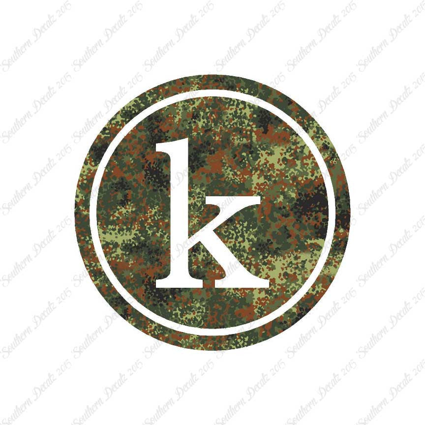 Typewriter Font K Initial