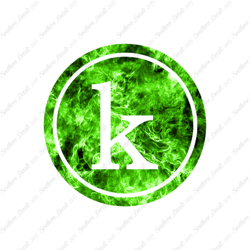 Typewriter Font K Initial