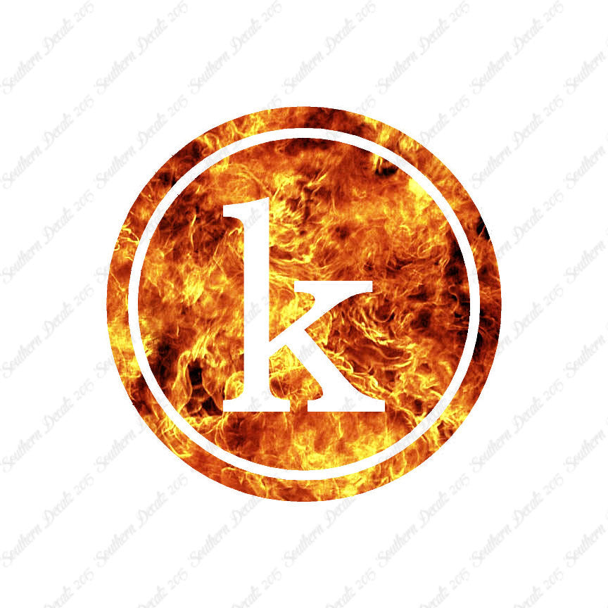 Typewriter Font K Initial