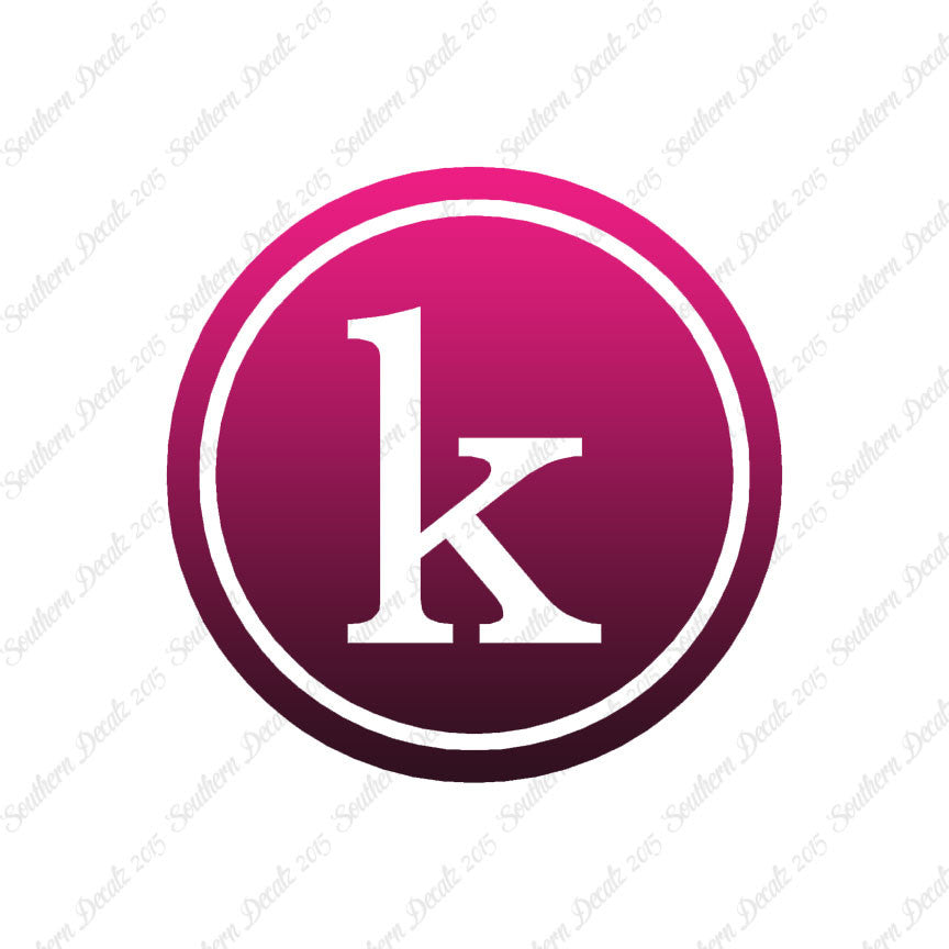 Typewriter Font K Initial