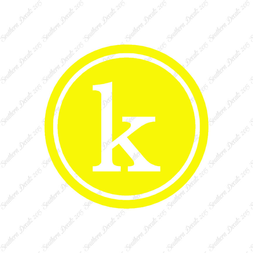 Typewriter Font K Initial