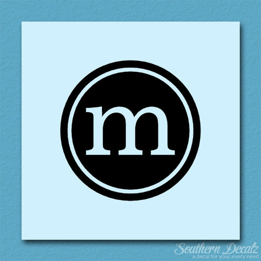 Typewriter Font M Initial