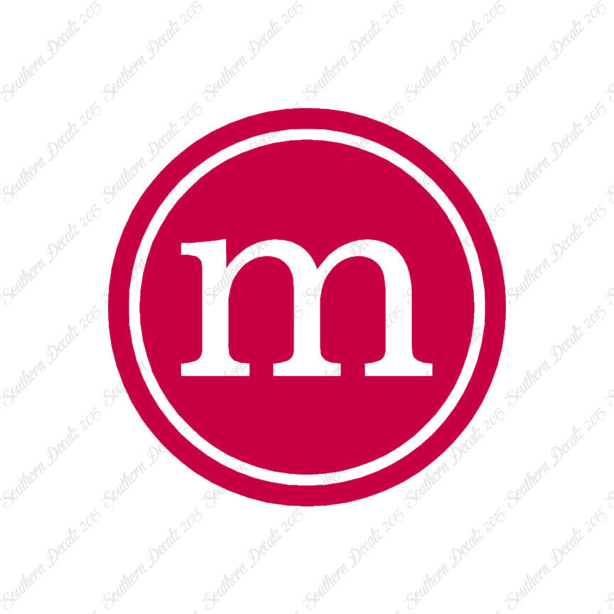 Typewriter Font M Initial