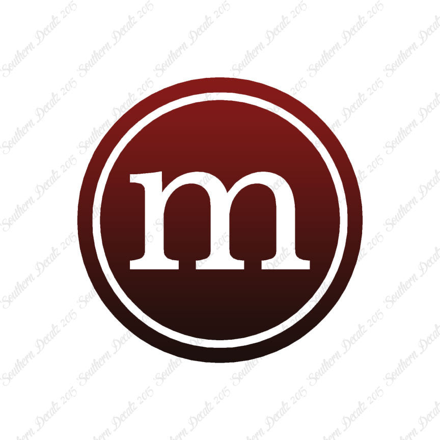 Typewriter Font M Initial