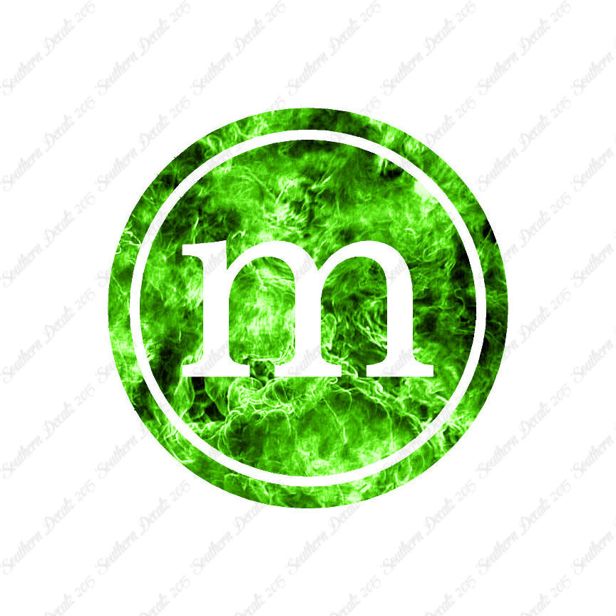 Typewriter Font M Initial