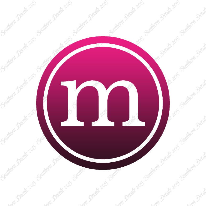 Typewriter Font M Initial