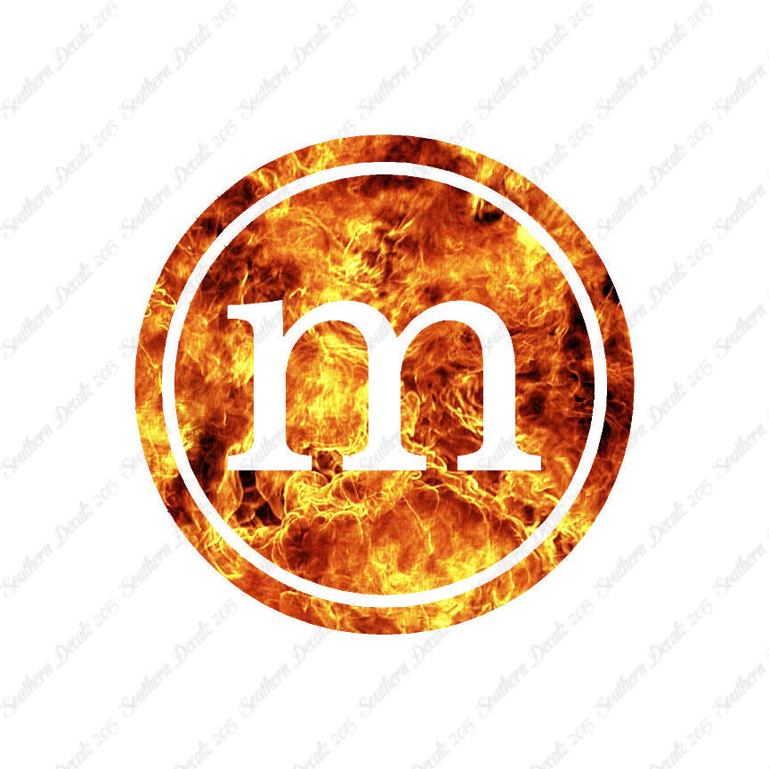 Typewriter Font M Initial