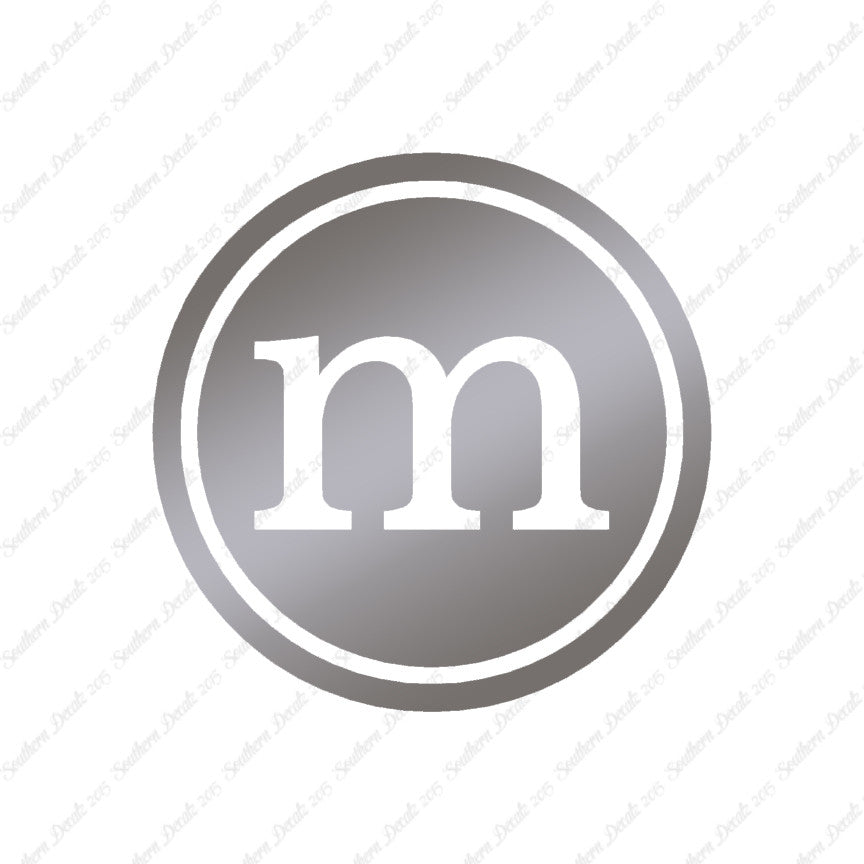 Typewriter Font M Initial