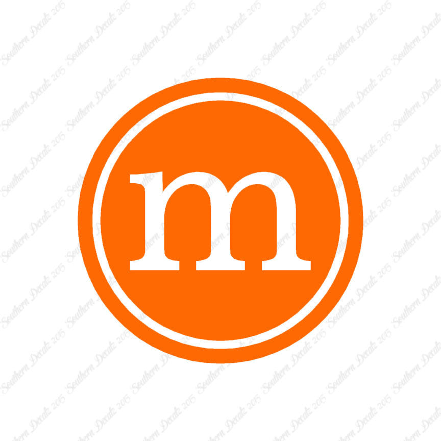 Typewriter Font M Initial