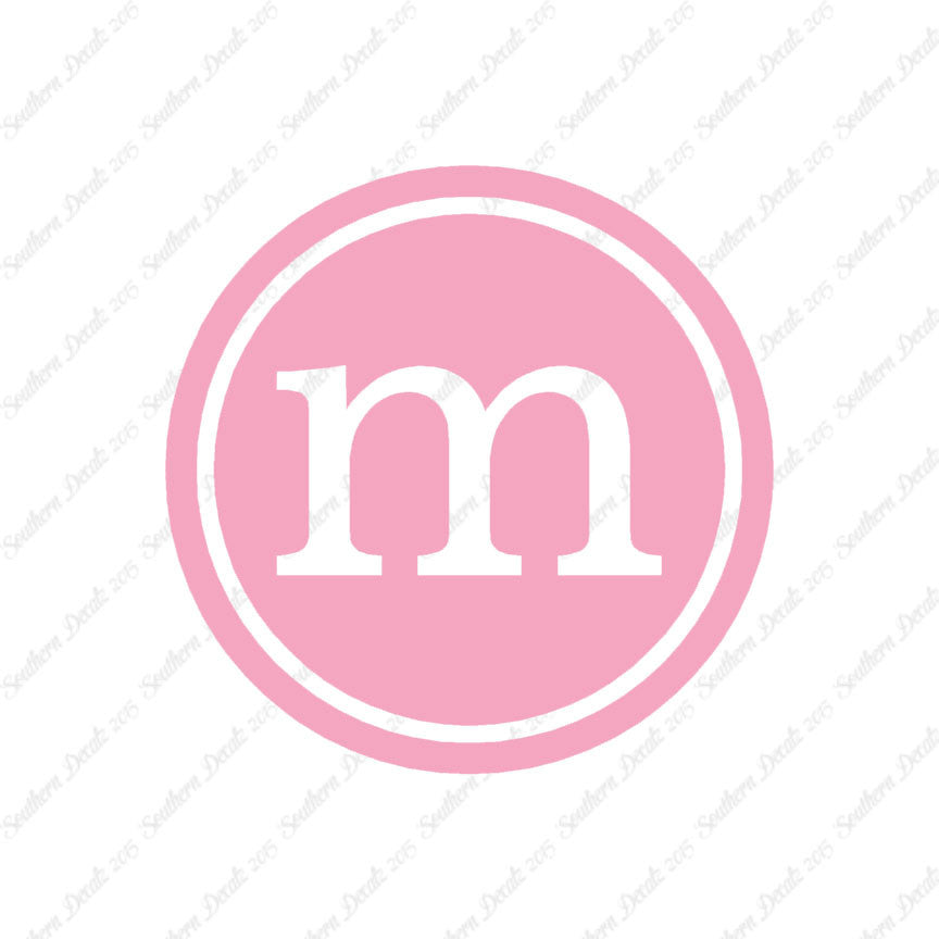Typewriter Font M Initial