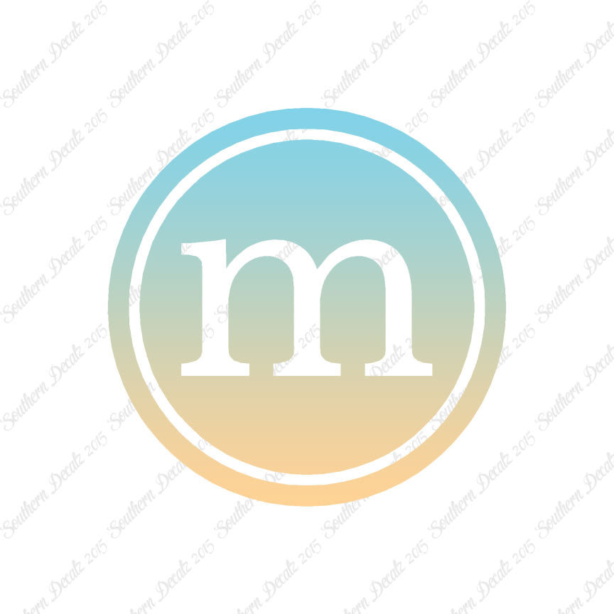 Typewriter Font M Initial
