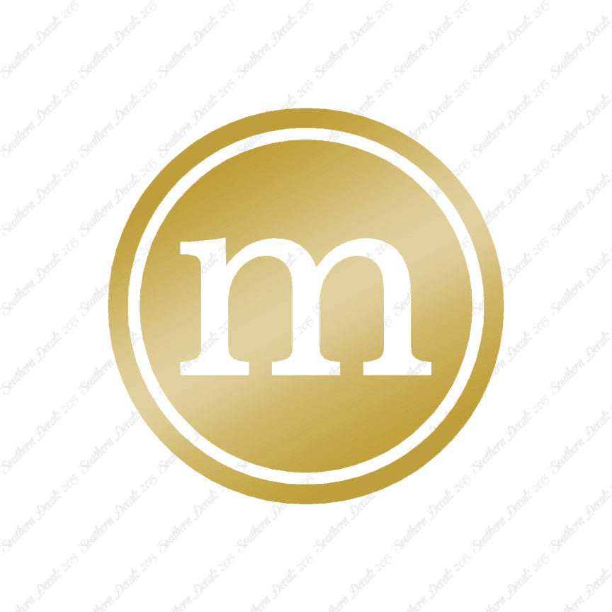 Typewriter Font M Initial