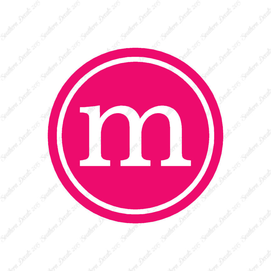 Typewriter Font M Initial