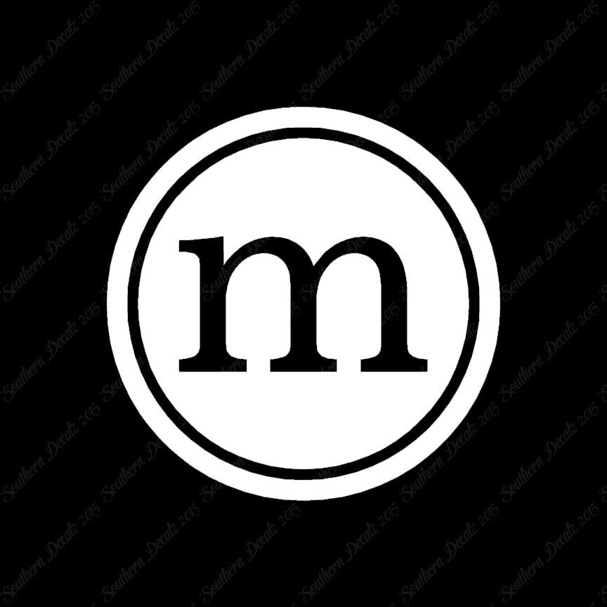 Typewriter Font M Initial