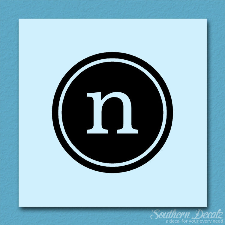 Typewriter Font N Initial