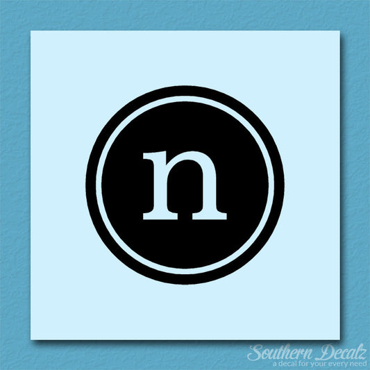 Typewriter Font N Initial