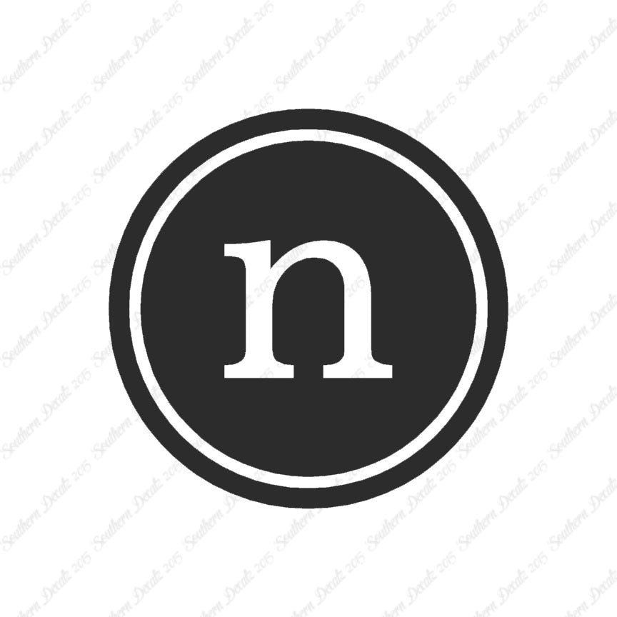 Typewriter Font N Initial