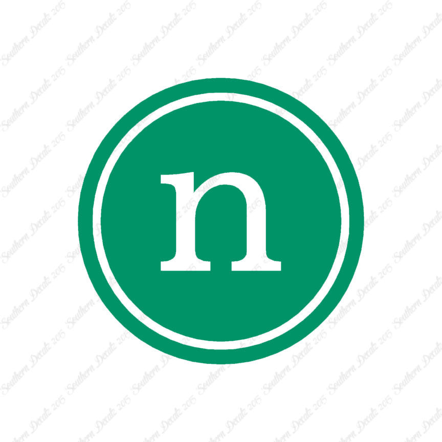 Typewriter Font N Initial