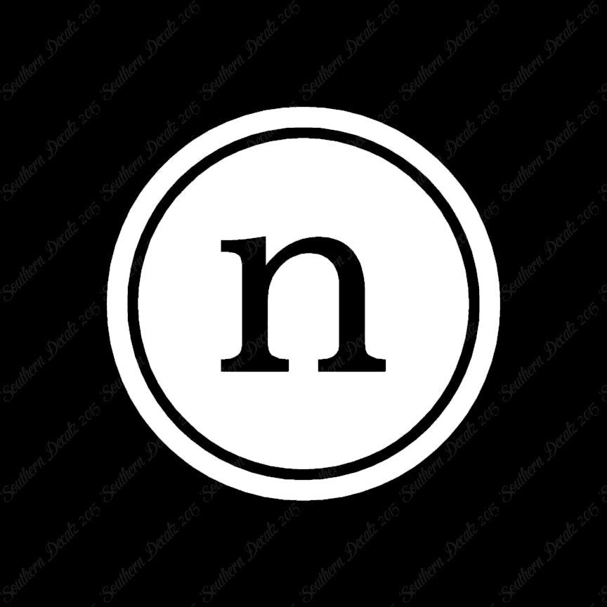 Typewriter Font N Initial
