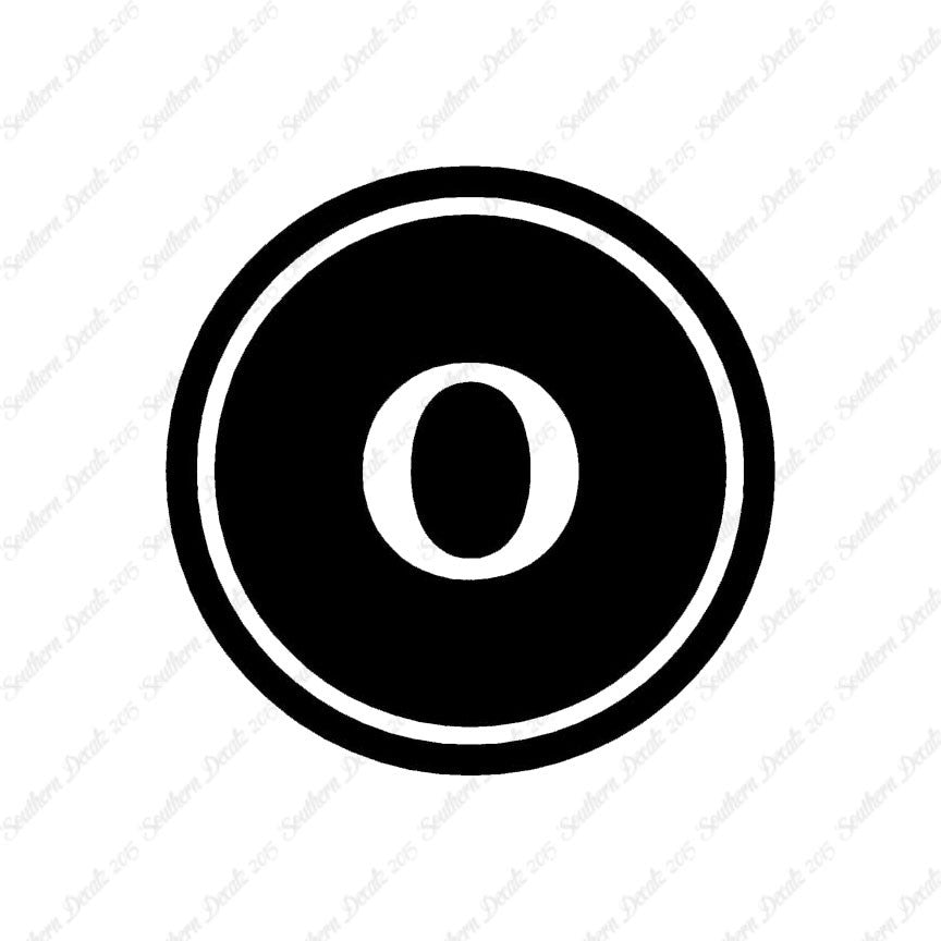 Typewriter Font O Initial