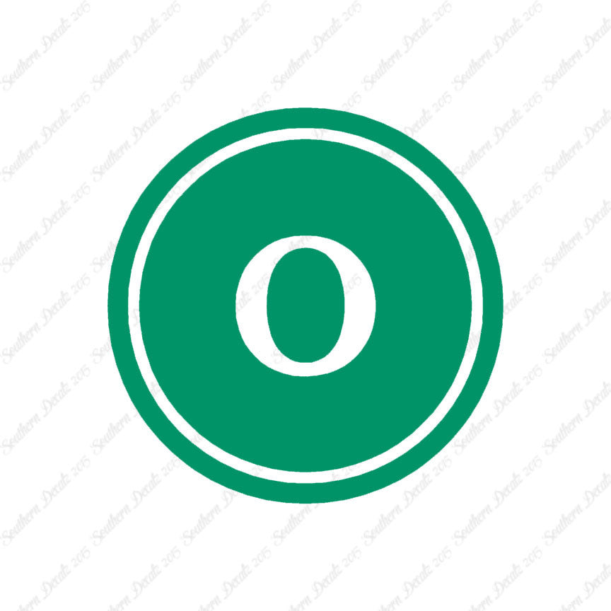 Typewriter Font O Initial