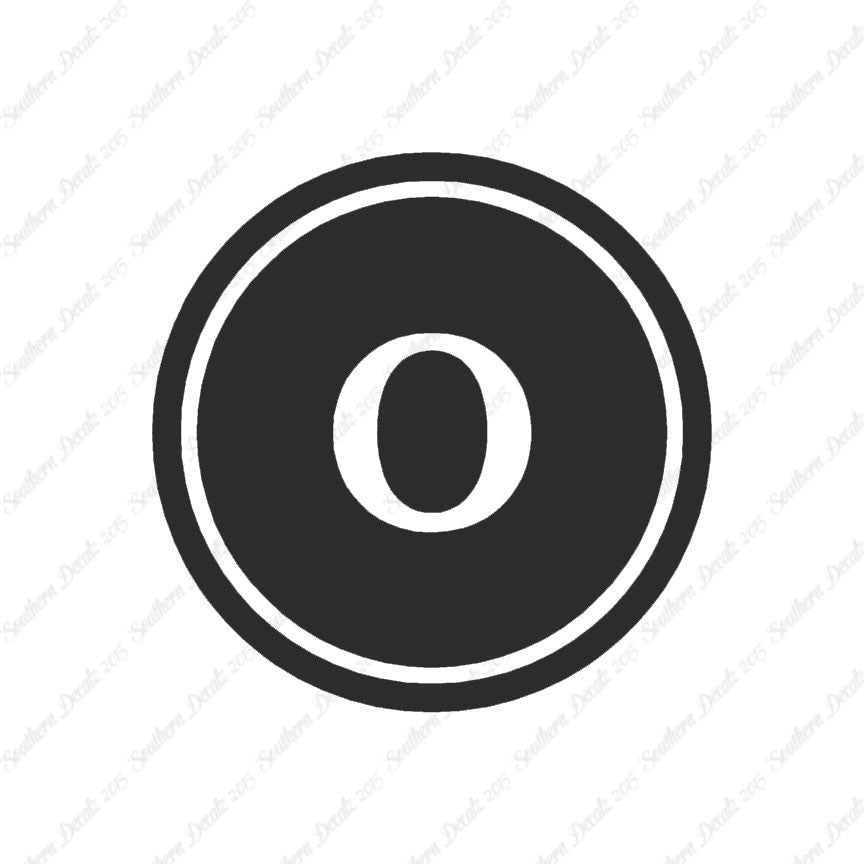 Typewriter Font O Initial