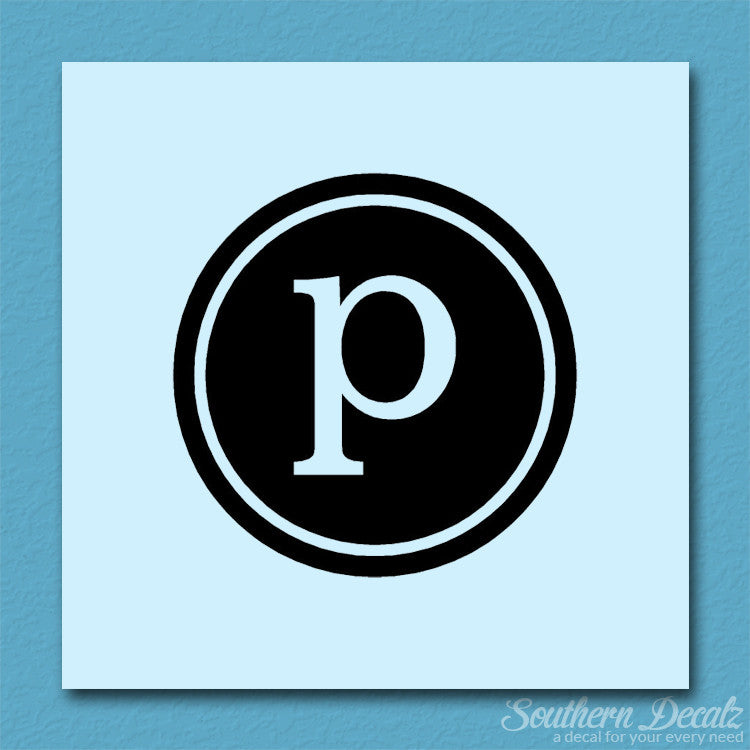 Typewriter Font P Initial