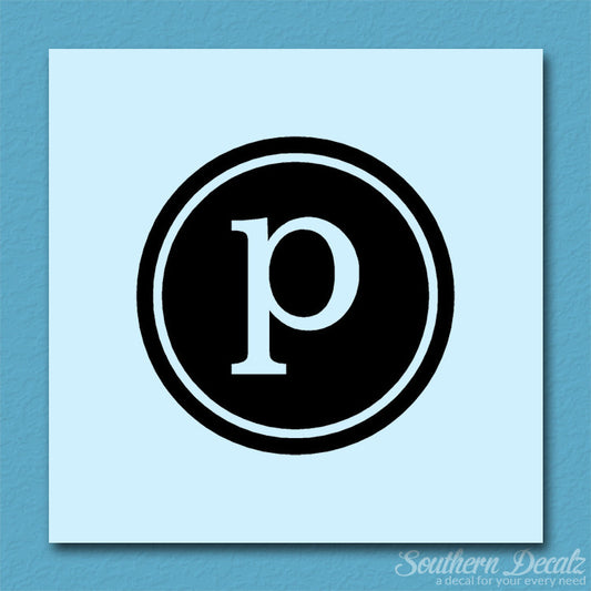 Typewriter Font P Initial
