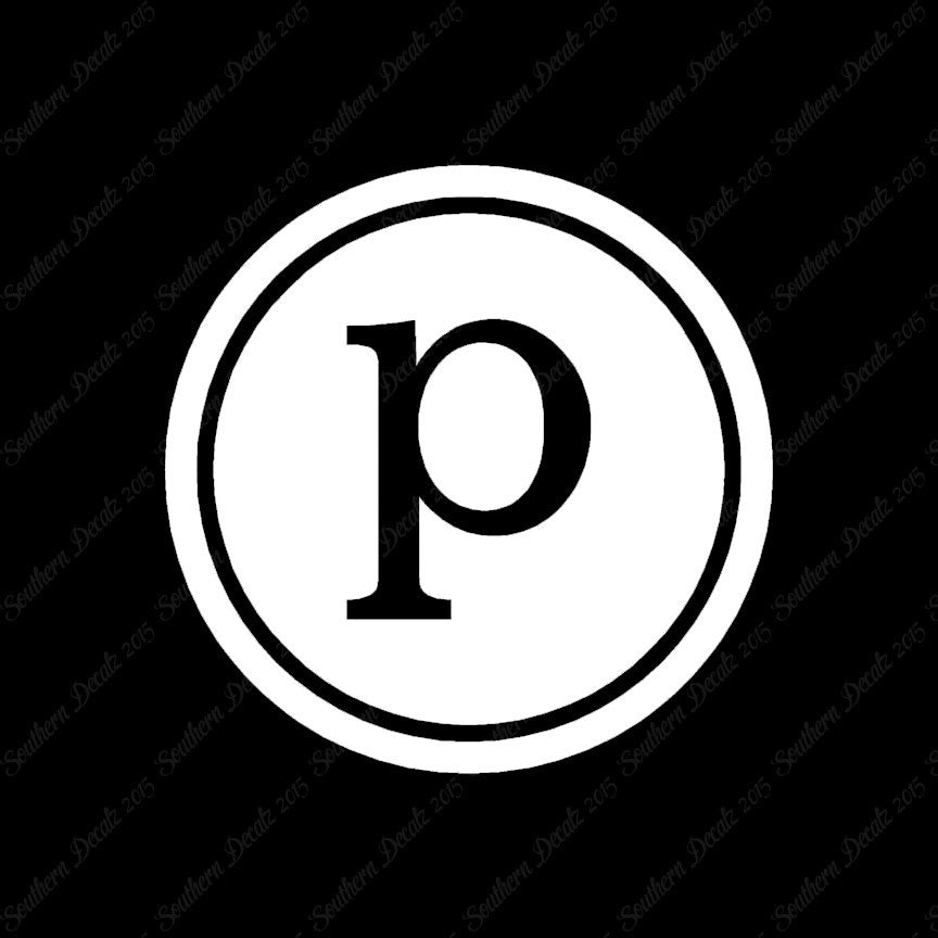 Typewriter Font P Initial