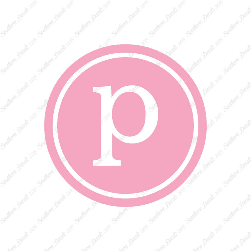 Typewriter Font P Initial