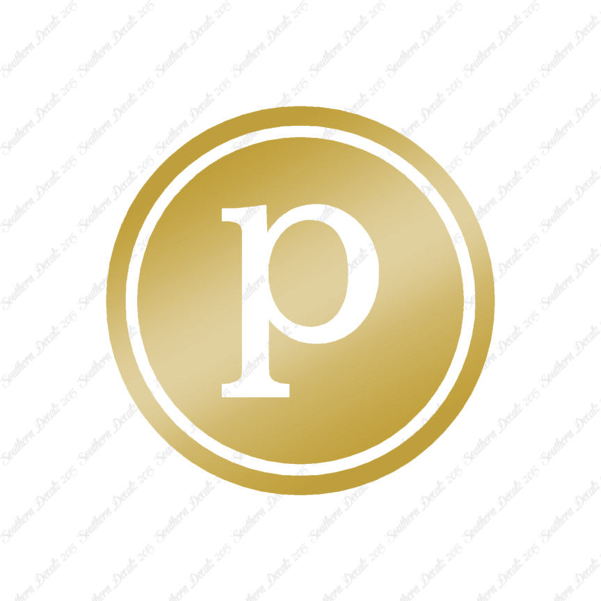 Typewriter Font P Initial