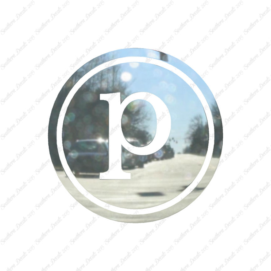 Typewriter Font P Initial