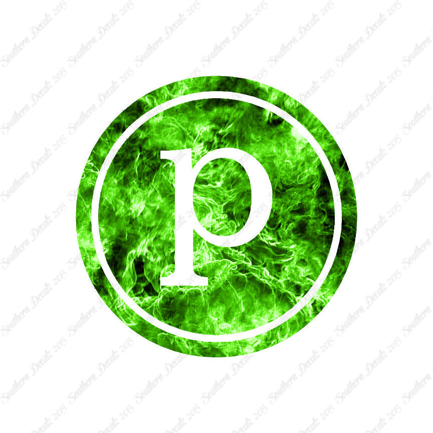 Typewriter Font P Initial