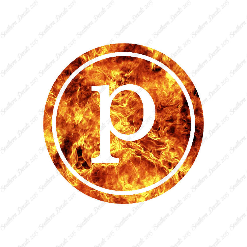Typewriter Font P Initial